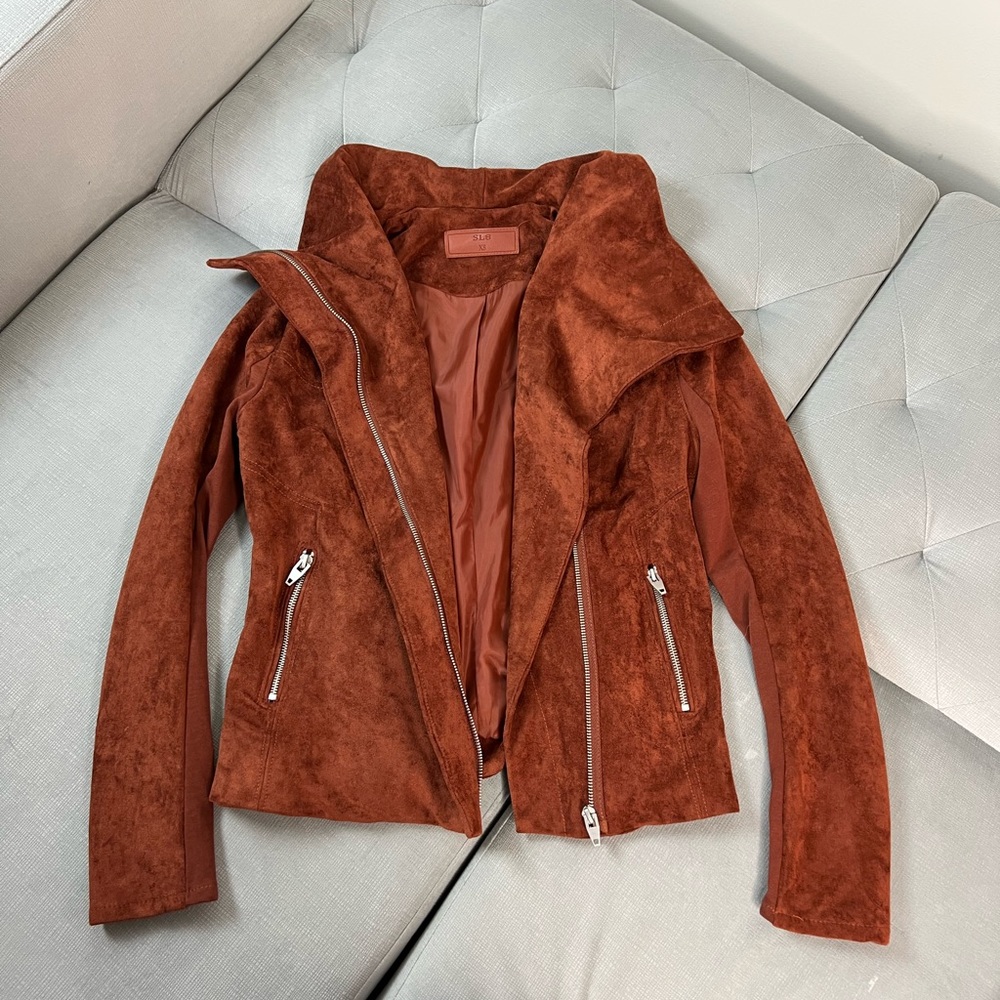SL8 Suede Moto Jacket